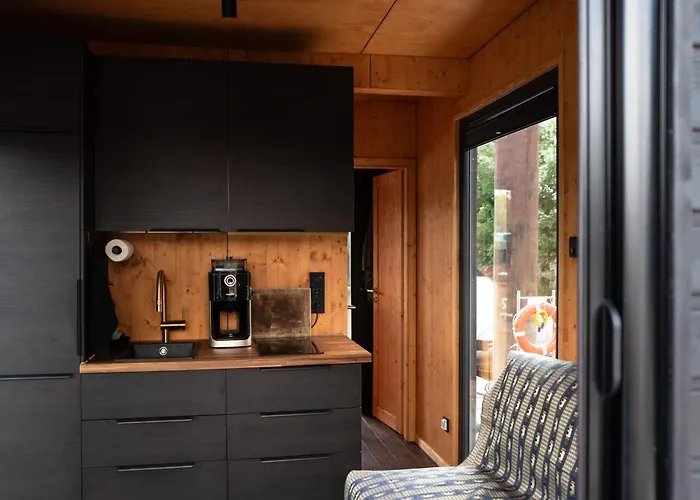 Tiny-hausboot Likedeeler Mit Dachterasse Und Kamin * Hamburgo